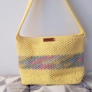 Yellow Pattern Crochet Bag